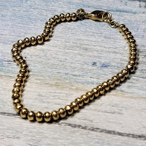 Monet Gold Beaded Bracelet - Picture 8 of 8